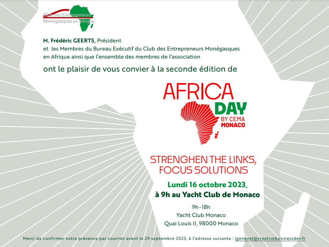 Le 16 octobre prochain, la seconde édition de l'AFRICA DAY vous attend !